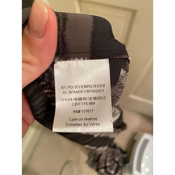 Alice + Olivia Plaid Print Wide Leg Pants size 4 - Picture 8 of 8